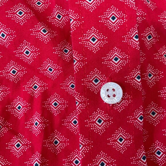 Cinch Boys Button Up Long Sleeve Shirt Red Size Large Boy 12 Rodeo Cowboy pocket - Picture 5 of 13